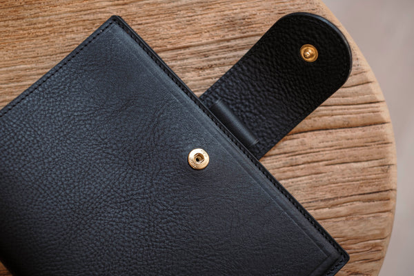 Personal "Big Back Pocket" Pebbled Leather Ring Organizer with Krause rings