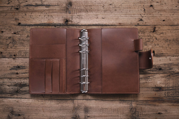 Personal Leather Ring Organizer with Krause rings (New Layout)