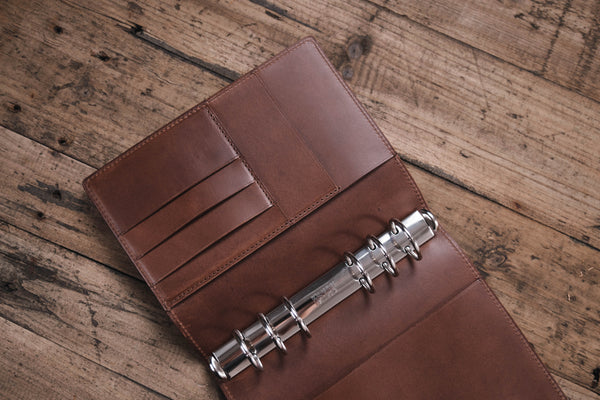 Personal Leather Ring Organizer with Krause rings (New Layout)