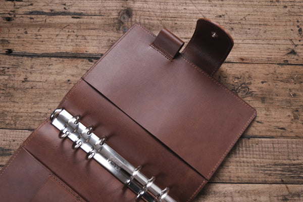 Personal Leather Ring Organizer with Krause rings (New Layout)