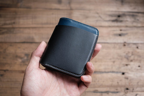 Black/Navy/Grey Contour Billfold Wallet & Cardholder