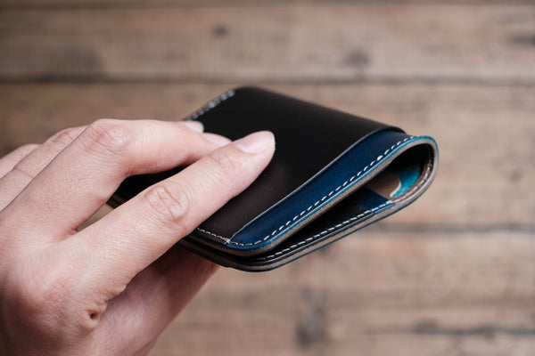 Black/Navy/Grey Contour Billfold Wallet & Cardholder