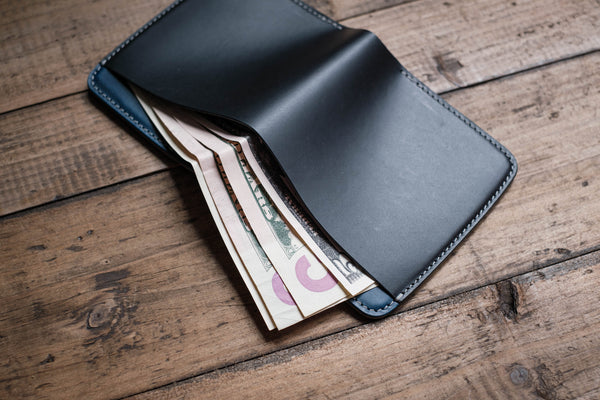 Black/Navy/Grey Contour Billfold Wallet & Cardholder
