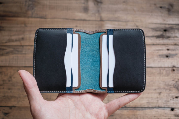 Black/Navy/Grey Contour Billfold Wallet & Cardholder