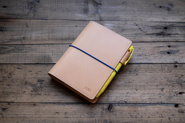 A6/Hobonichi/Midori MD Natural Elastic Closure Notebook Cover