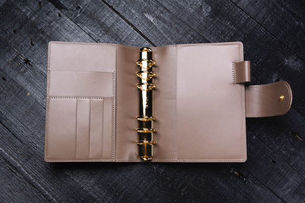 Personal Buttero Leather Ring Organizer with Krause rings