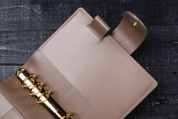 Personal Buttero Leather Ring Organizer with Krause rings