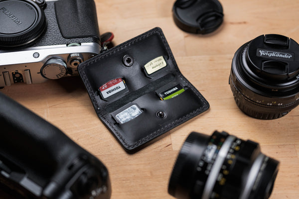 14 COLORS - Leather SD Card, Switch Game Card Holder - Malloria