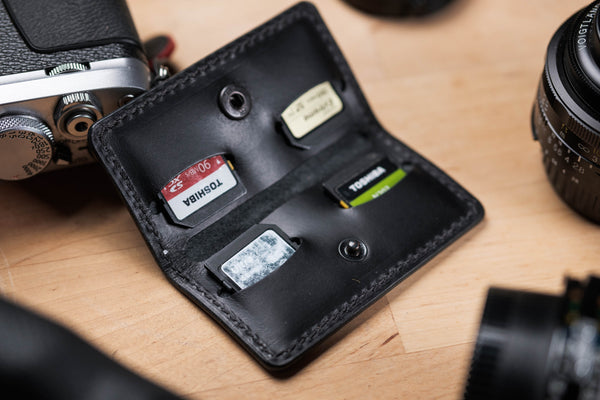 14 COLORS - Leather SD Card, Switch Game Card Holder - Malloria