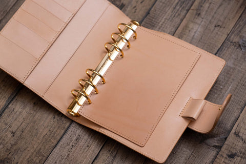 Leather Flyleaf for Ring Organizers