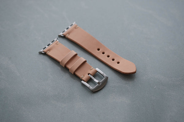 Natural Leather Minimalist Watch Strap for Apple Watch