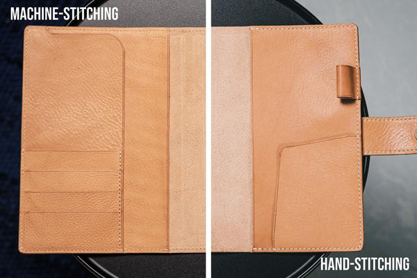 12 COLORS - A6/Hobonichi/Midori MD Green Buttero Leather Elastic Closure Notebook Cover