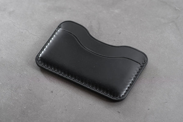 7 COLORS - Shell Cordovan 3-Pocket Leather Card Wallet