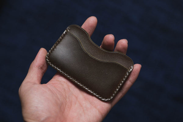7 COLORS - Shell Cordovan 3-Pocket Leather Card Wallet