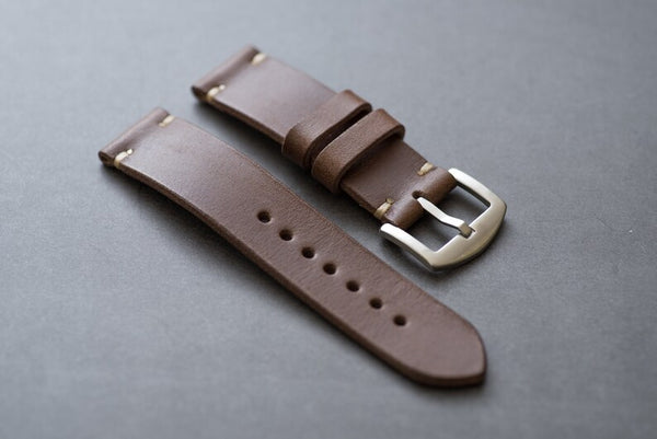 13 COLORS - Buttero Leather Minimalist Watch Strap