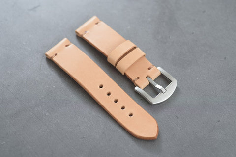 13 COLORS - Buttero Leather Minimalist Watch Strap