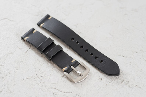 13 COLORS - Buttero Leather Minimalist Watch Strap