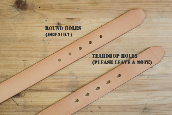 5 COLORS - Natural Vegetable-tanned Leather Dress Belt (30 mm wide) - Malloria