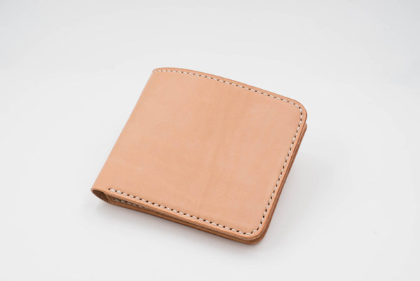 6-Slot Natural Leather Billfold Wallet for men