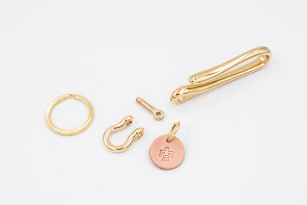 Solid Brass Fish Hook Key Holder