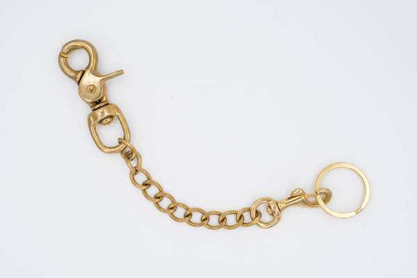 Solid Brass Key Rein with Trigger Snap