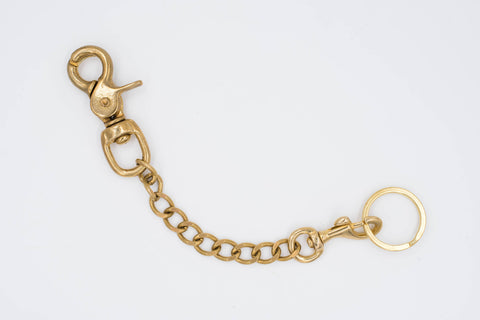 Solid Brass Key Rein with Trigger Snap