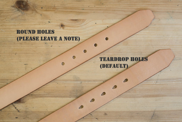 CUSTOMIZABLE - 4 COLORS Natural Vegetable-tanned Leather Stitched Double Garrison Belt (1.5 inch, 38 mm wide)
