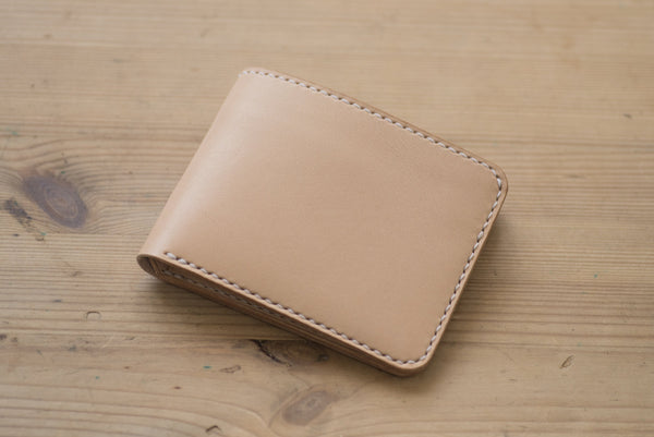 4-Slot Natural Leather Billfold Wallet - Malloria