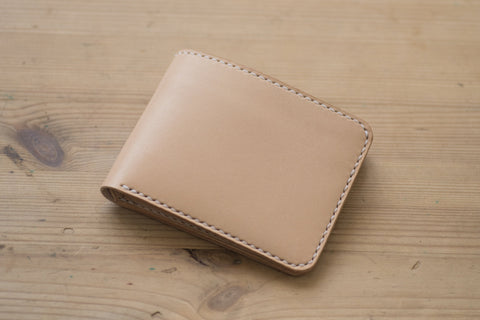 4-Slot Natural Leather Billfold Wallet - Malloria