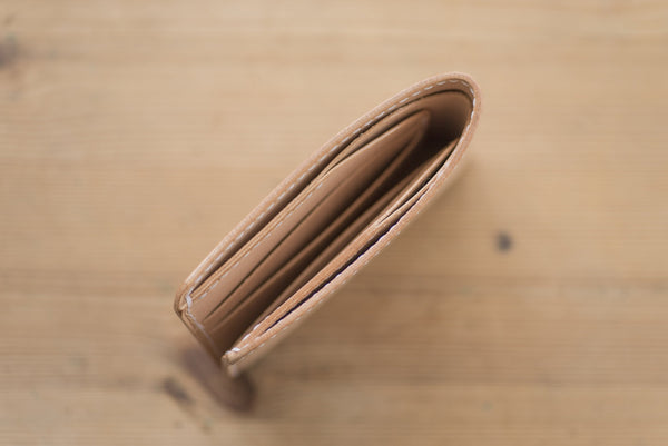 4-Slot Natural Leather Billfold Wallet - Malloria