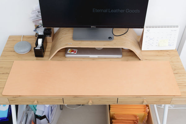 13 COLORS - Buttero Leather Desk / Keyboard & Mouse Pad