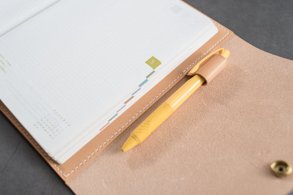A5/Hobonichi Cousin/Seven Seas Leather Trifold Notebook Cover