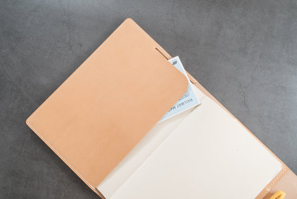 A5/Hobonichi Cousin/Seven Seas Leather Trifold Notebook Cover