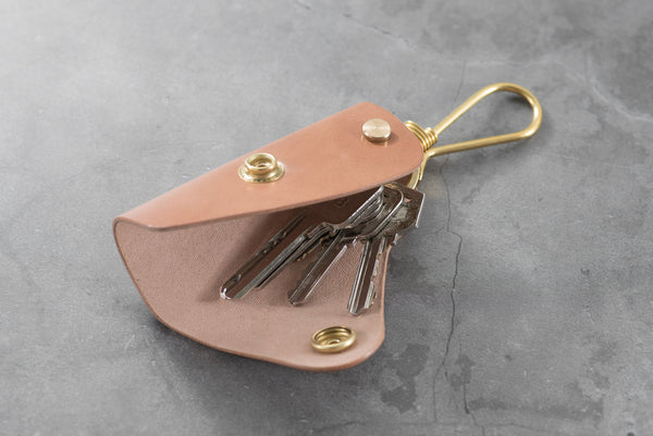 7 COLORS - Shell Cordovan Leather Key Case