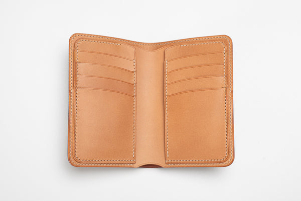CUSTOMIZABLE - Shell Cordovan and Buttero Leather Middle Billfold Wallet