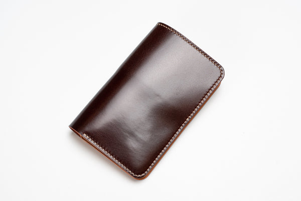 CUSTOMIZABLE - Shell Cordovan and Buttero Leather Middle Billfold Wallet