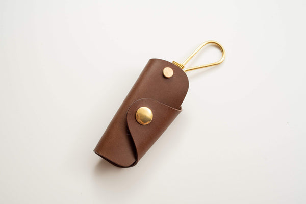 12 COLORS - Brown Buttero Leather Key Case - Malloria