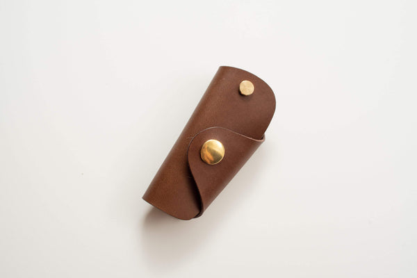 12 COLORS - Brown Buttero Leather Key Case - Malloria