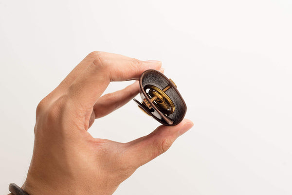 12 COLORS - Brown Buttero Leather Key Case - Malloria