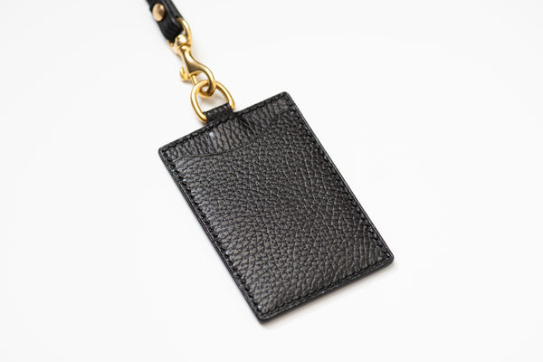8 COLORS - Black Dollaro Leather Badge Card Holder - Malloria