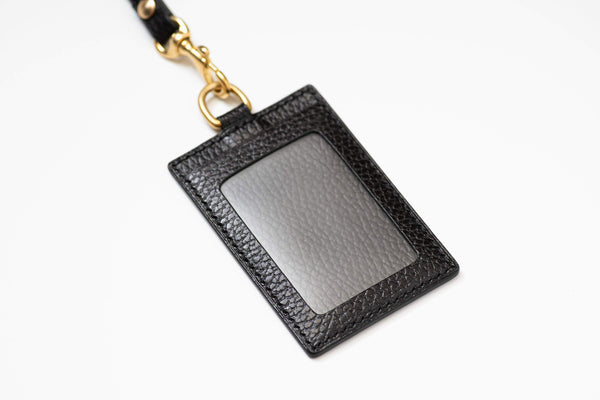 8 COLORS - Black Dollaro Leather Badge Card Holder - Malloria