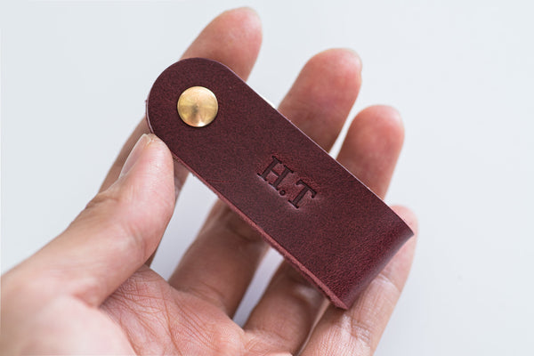 13 Colors - Leather Swivel Key Holder - Malloria